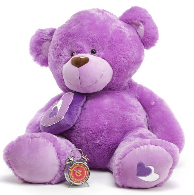 purple teddy bear roses